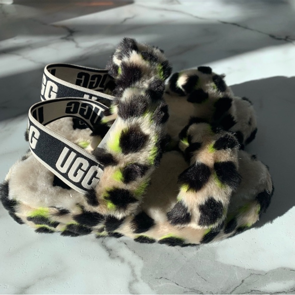 NWT leopard Print UGG slippers